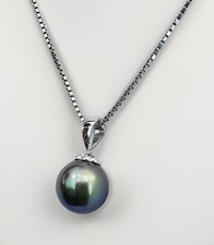 Vintage Tahiti schwarze Perle