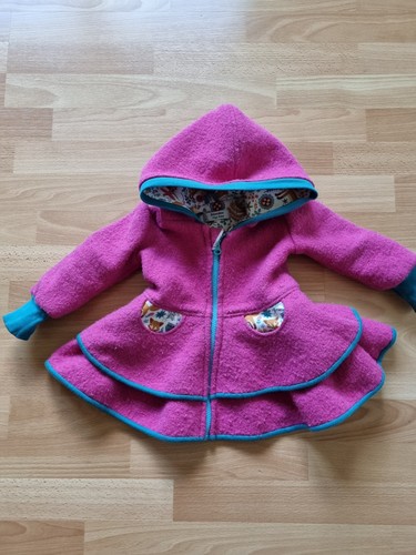 Wollwalk mantel rüschen kleid - wollwalk,