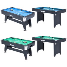 MUWO Pool Billardtisch schwarz