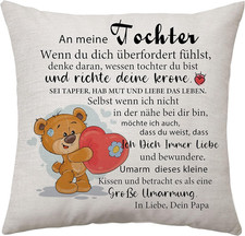 Tochter Geschenk Inspirierende Geschenke für Tochter Geburtstag von Papa Kissenb