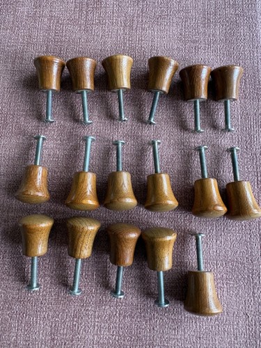 Schranktürknöpfe teak 17 - teak,,