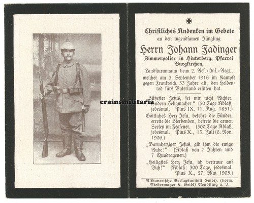 Orig sterbebild soldat - soldat, rir.2
