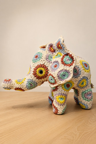 African flowers granny square - flowers,