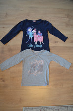 2 Langarmshirt Vogel Lama