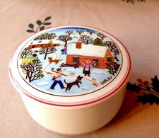 Villeroy & Boch Porzellan Dose mit Deckel Naif Christmas