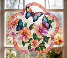 Acrylbild Fensterbild Blume