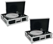 2x ROADINGER TTC-3 Plattenspieler Case Tour Pro schwarz -B- Turntable Flightcase