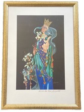 Moderne Grafik - Blumen - Maria m. Kind signiert Ute Patel-Missfeldt