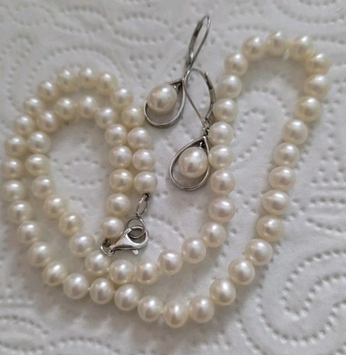 Zuchtperlen kette 925er - ❤,
