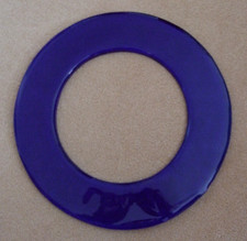 Glasring blau tolle maritime Deko Bullauge innen außen Durchmesser ca. 30,5 cm