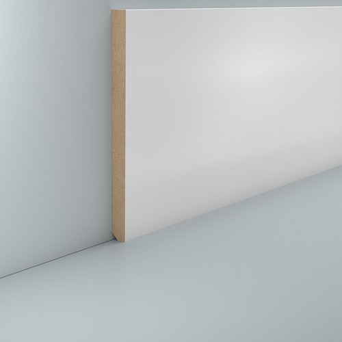 Sockelleiste weiß 140 mm - weiß,