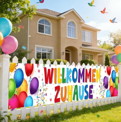 Willkommen zuhause banner - willkommen,