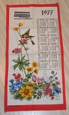 Geschirrtuch kalender 1977 - geschirrtuch,