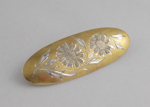 Rar elegante ovale brosche - elegante,