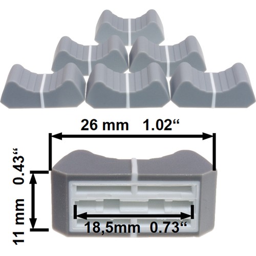 Sifam faderkappen 5mm - 6x, 18,5mm