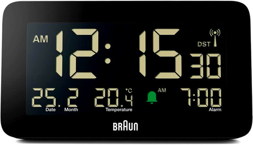Braun funk digitalwecker - funk-digitalwecker, für