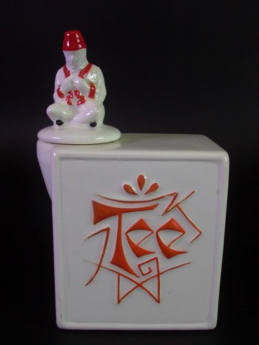 Art deco steingut - deco, teedose