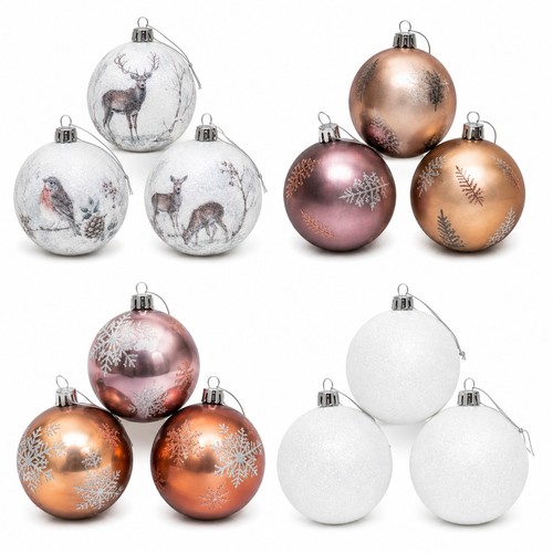 Christbaumkugeln 3er set - cm,