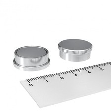 Edelstahl büro magnet - 5x,