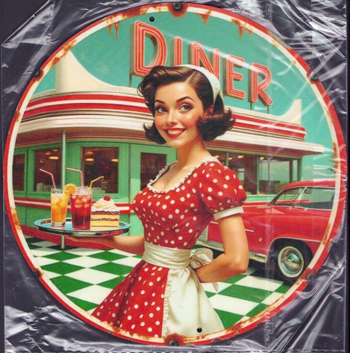 Blechschild diner retro - "diner",