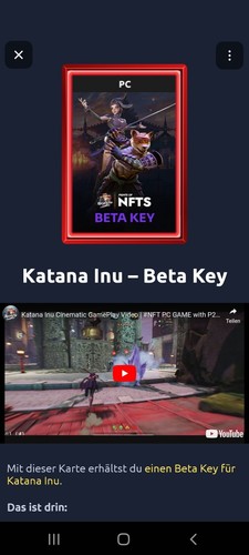 Katana inu beta key - katana,