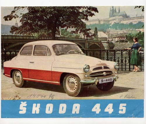 Altes faltblatt skoda - altes, 445
