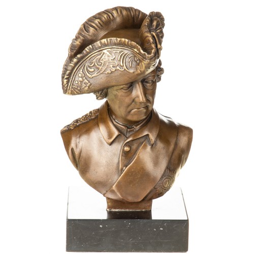 Bronzefigur büste friedrich - bronzefigur,