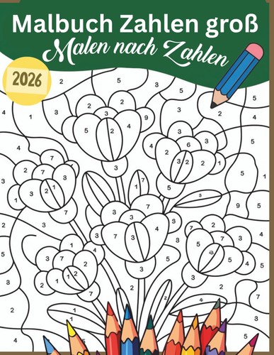 Malen nach zahlen buch - zahlen,