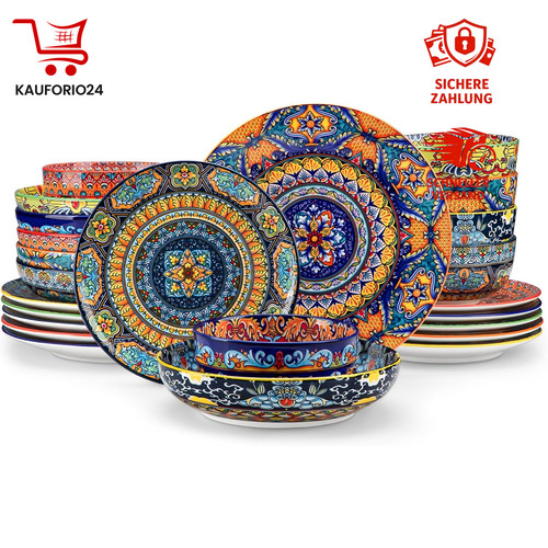 Geschirrset 24tlg keramik für - keramik,