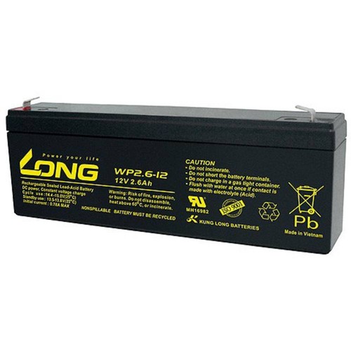 Long bleiakku 12v - long, 2.6ah