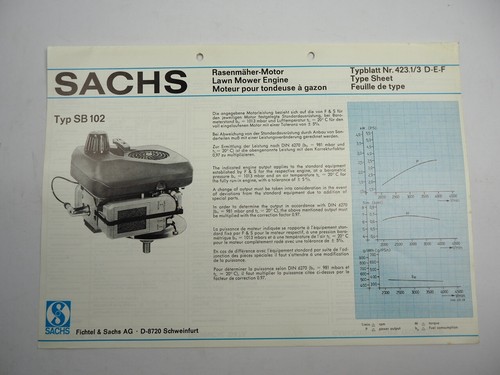 Sachs sb102 rasenmähermotor - sb102,