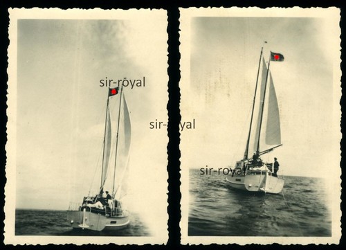 Segelboot mit flagge - mit,