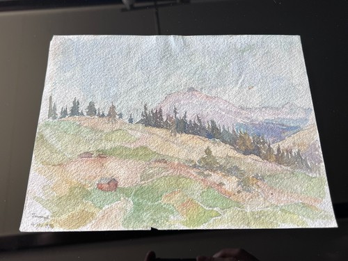 Aquarell schweiz landschaft - aquarell,