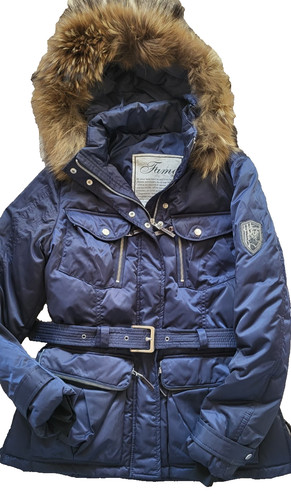 Jacke fame blau daunen - gr, l