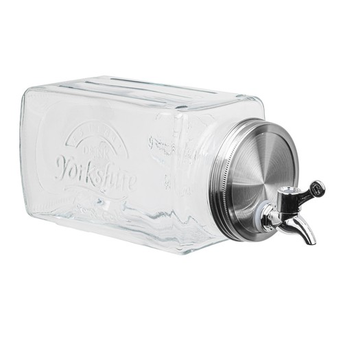 Glas getränkespender mit - glas,