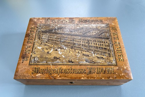 Antike holzschatulle heinrich - antike,