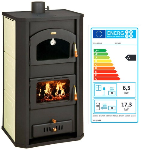 Wasserführender kaminofen mit - wasserführender,