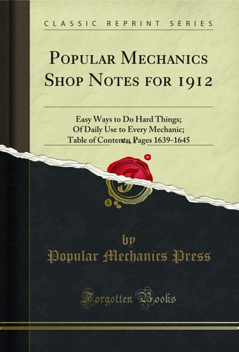 Popular mechanics shop - shop, notes