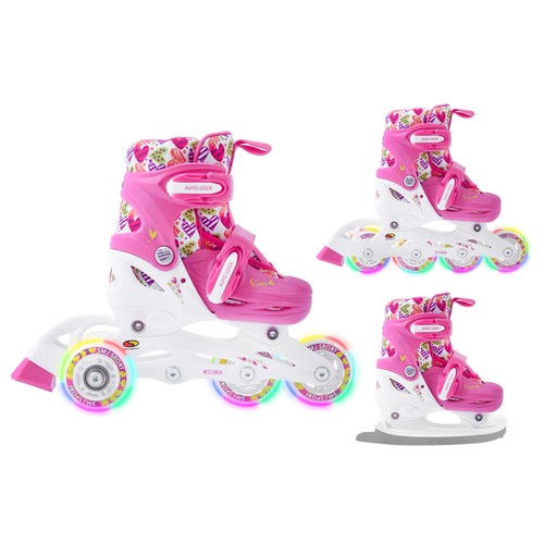 Set 3in1 inliner - set, rollschuhe