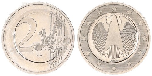 Fehlprägung euro 2002 - fehlprägung, d