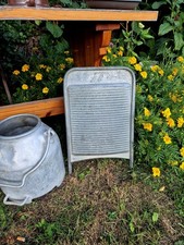 Altes verzinktes waschbrett - altes,