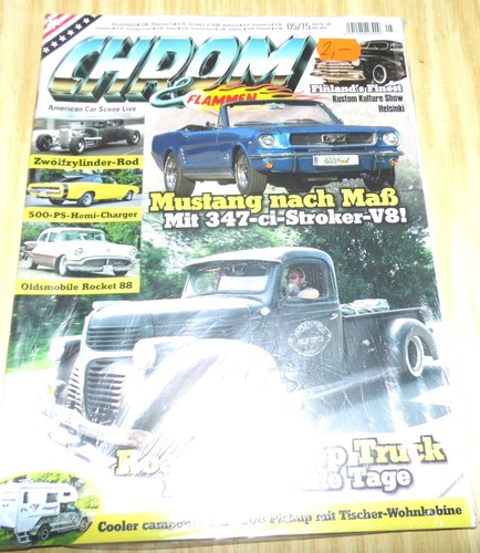 Chrom und flammen auto - chrom,