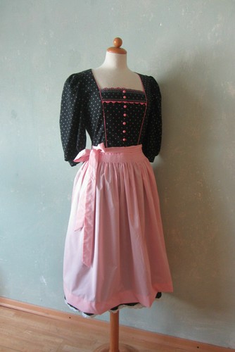 Rose dirndl mit ärmeln - rose,