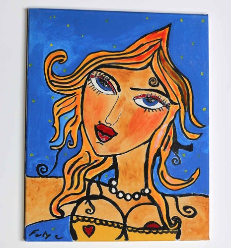 Original gemälde fulya - fulya, wie