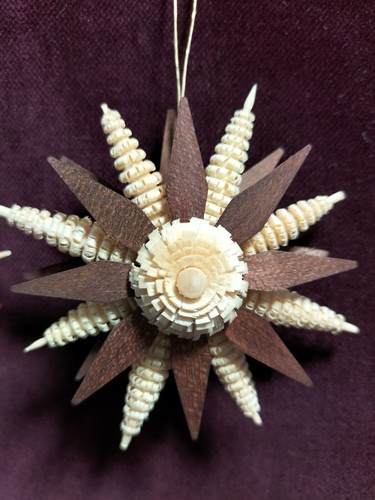 Christbaumschmuck stern holz - christbaumschmuck,