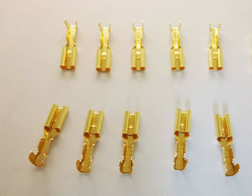 10x flachstecker 8mm für - 10x,