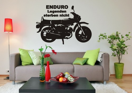 Wandtattoo enduro ddr moped - enduro,