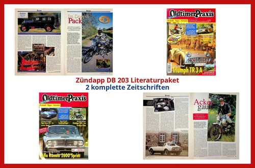 Zündapp 203 literaturpaket - zündapp, db