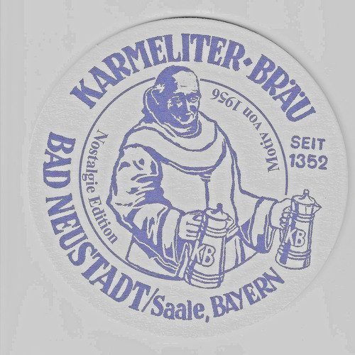 Bierdeckel karmeliter bräu - bierdeckel, karmeliter-bräu