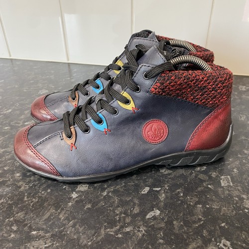 Rieker stiefeletten dunkelblau - rieker,